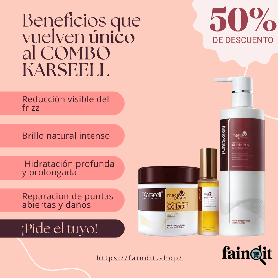 COMBO KARSEELL - HIDRATACIÓN PROFUNDA Y REPARACIÓN TOTAL