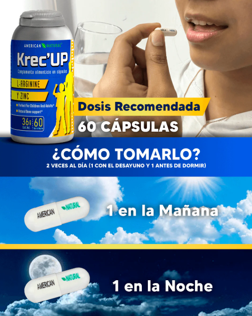 KREC' UP - CÁPSULAS DE CRECIMIENTO | ENVIO GRATIS