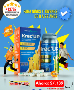 KREC' UP - CÁPSULAS DE CRECIMIENTO | ENVIO GRATIS