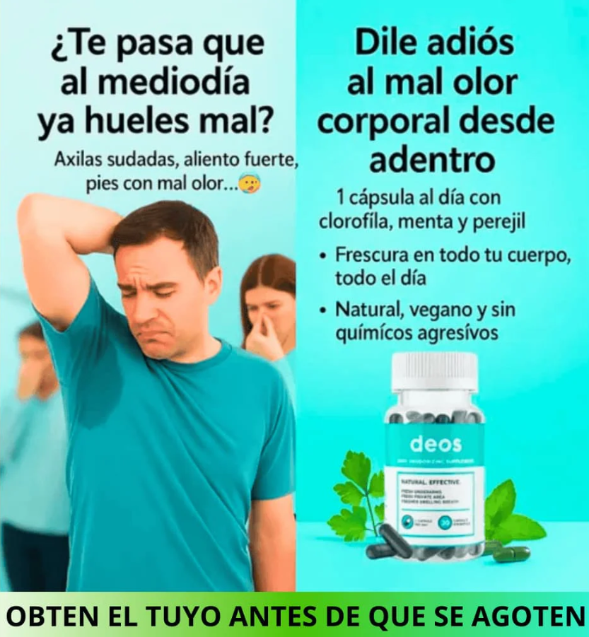 DEOS – DESODORANTE INTERNO | ENVIO GRATIS
